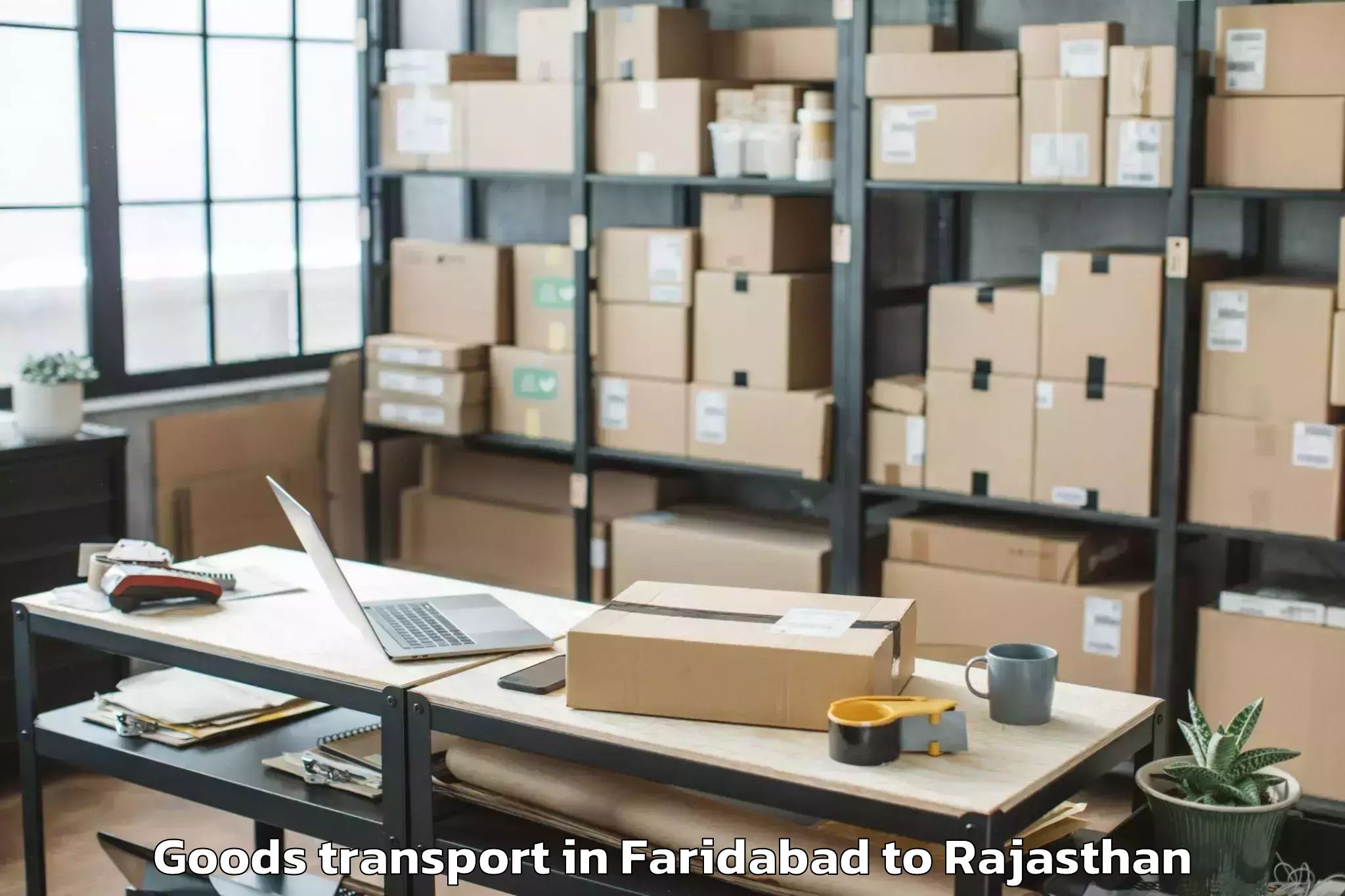 Quality Faridabad to Sumerpur Goods Transport